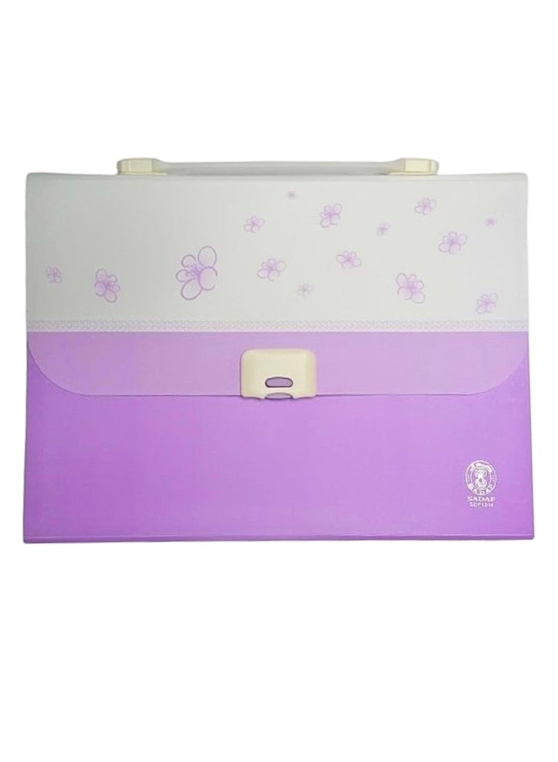 Sadaf Expanding Accordion Folders Portable Document Holder A4 File Organizer - Image 2