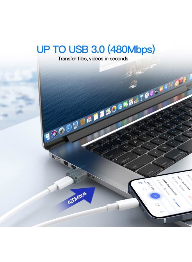 AWINNER 𝟮𝟬𝟮𝟯 𝐔𝐩𝐠𝐫𝐚𝐝𝐞𝐝 Type C to USB Adapter, USB C to USB, USBC to USB 2 Pack (Gray) - Image 4