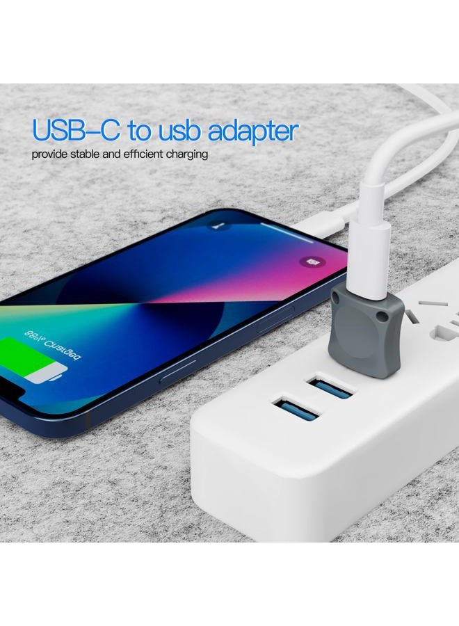 AWINNER 𝟮𝟬𝟮𝟯 𝐔𝐩𝐠𝐫𝐚𝐝𝐞𝐝 Type C to USB Adapter, USB C to USB, USBC to USB 2 Pack (Gray) - Image 3