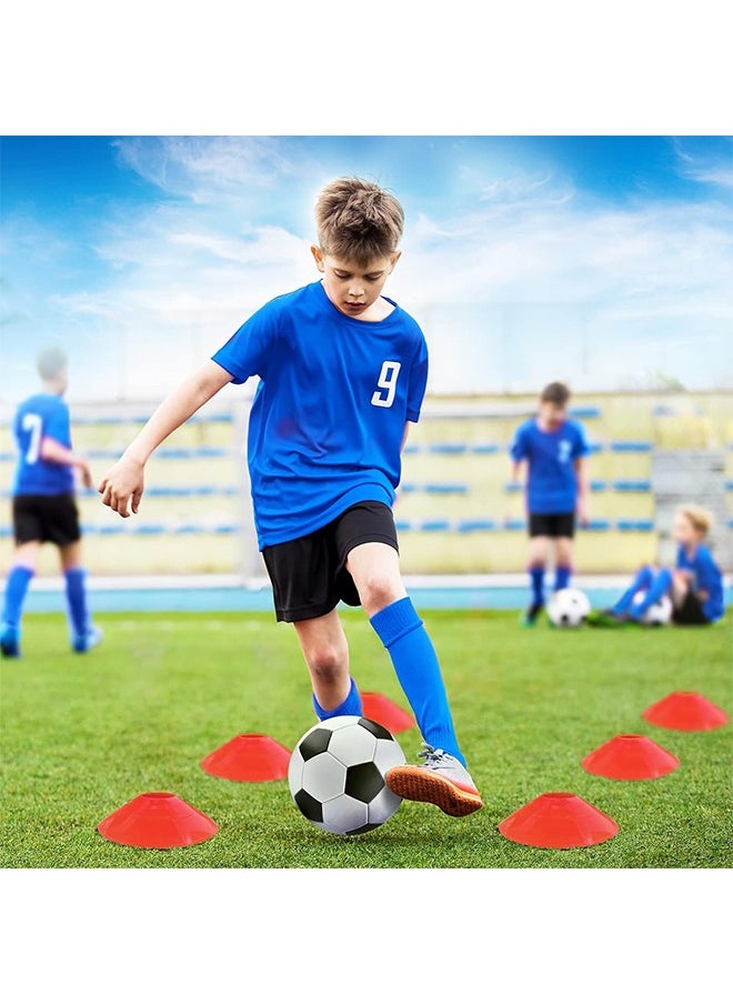 Generic - Portable Training Goals,120x90 cm Pop Up Soccer Net for Backyard,Set of 2 With Carry Bag,soccer ball,inflation pump,8 cones and 8 U shaped nails - Image 1