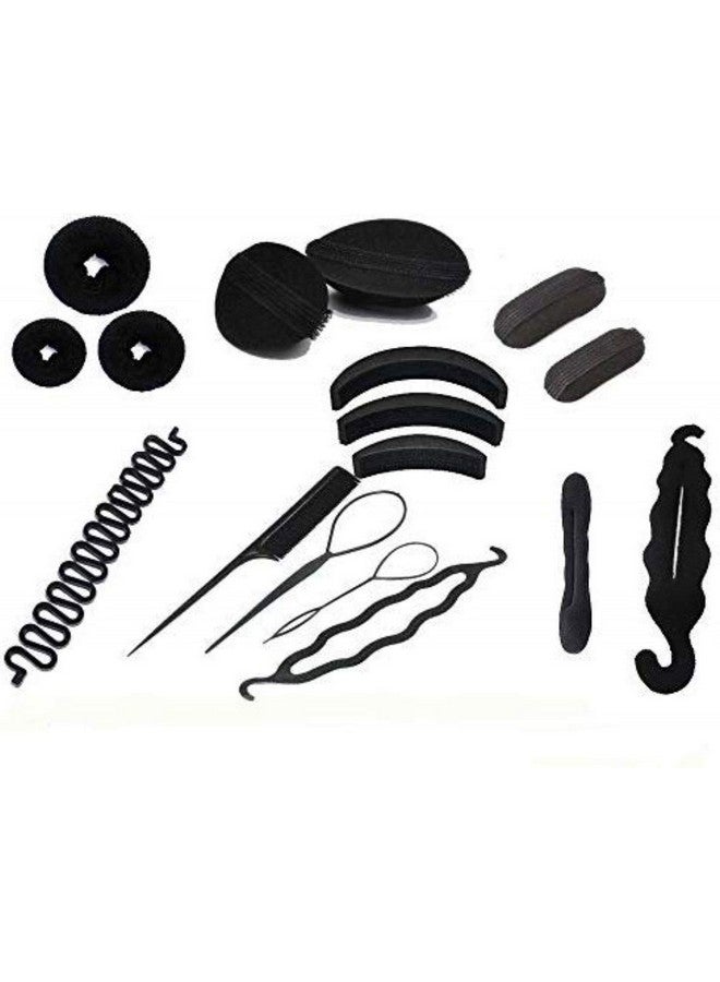 Chanderkash Hair Accessories with Free Hair Juda for Party and Festive (Pack of 17)_Hair Acessories