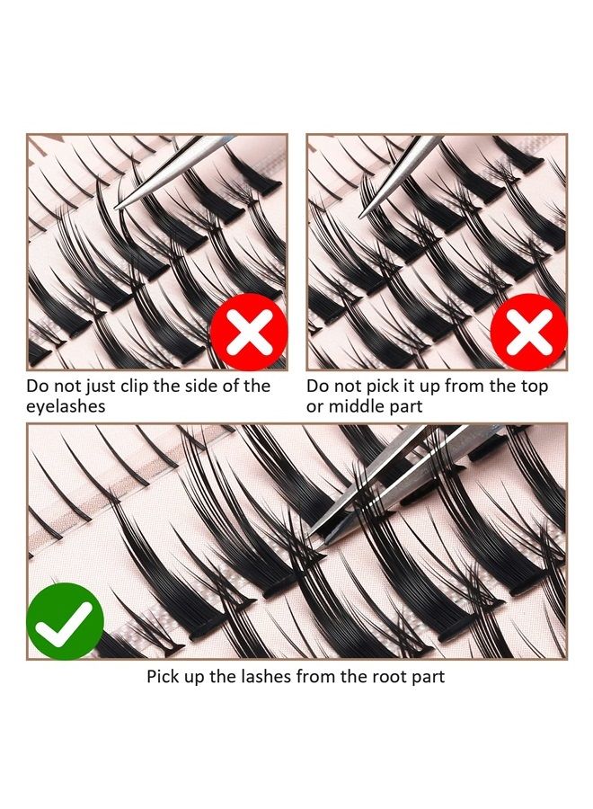 SIMER Manga Lashes Individual 6-14mm 118 Clusters Anime Lashes Mink False Eyelashes Extension Kit Lash Clusters with Bottom Lashes for Y2K Make Up  - Image 2