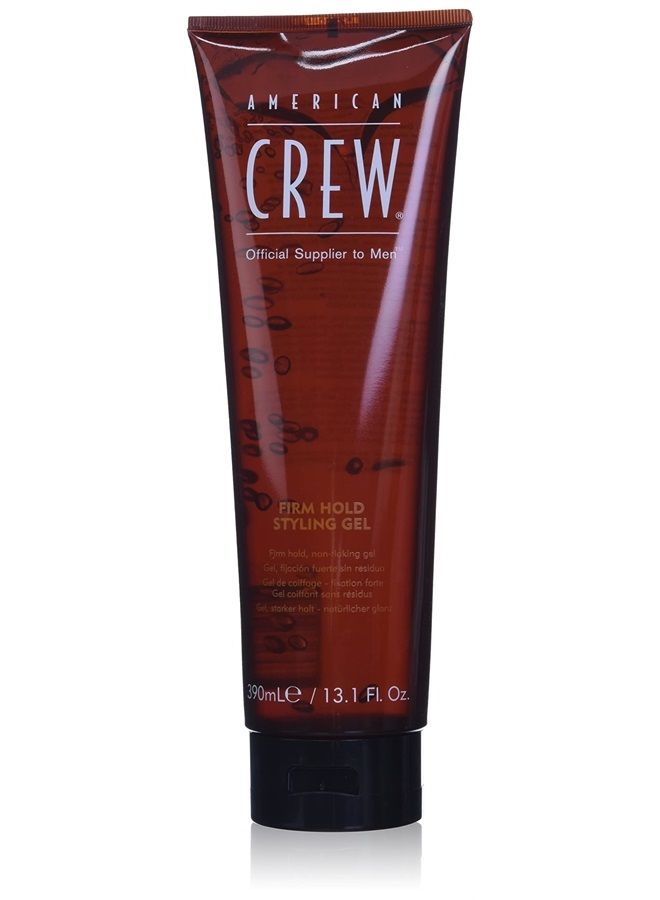 AMERICAN CREW Men's Hair Gel by American Crew, Firm Hold, Non-Flaking Styling Gel, 13.1 Fl Oz - Image 1