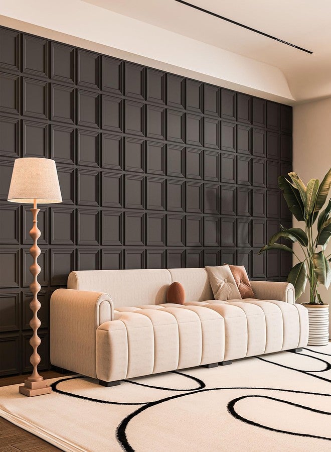 Art3d 33-Pack 3D Textured Accent Wall Panel for Interior Décor, Waterproof PVC Decorative Wall Paneling for Living Room Bedroom Gaming Room Office, 11.8"x11.8" Cover 32.Sq.Ft., Black - Image 2