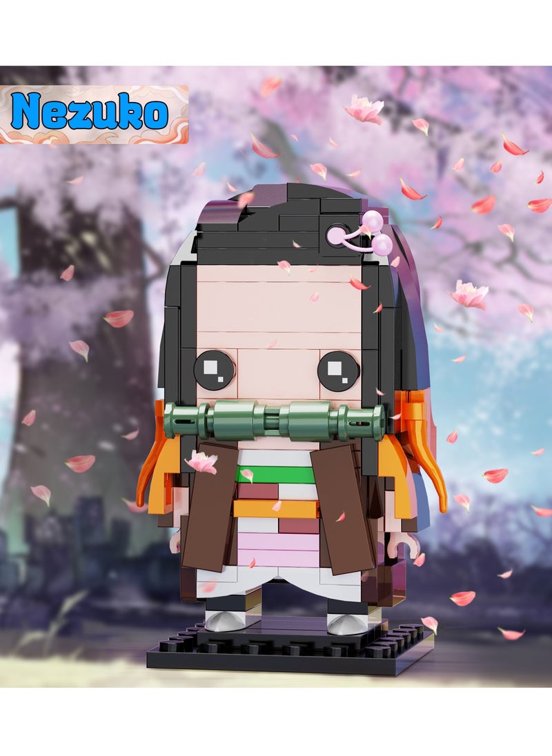 General - Animation series-Demon Slayer Ghost Exterminator Blade Bilibili super fire children build toy building block gift - Image 1