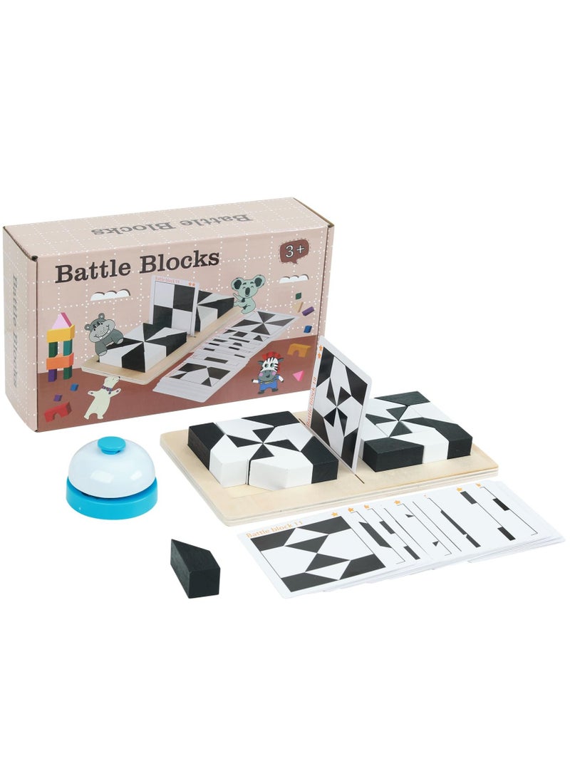 Excefore Brain Teaser Puzzle, Table Games Puzzles, Wooden Blocks Puzzle, Logic Puzzlefor Kids with 80 Challenges, Montessori STEM Educational Puzzles, IQ Test Mind Puzzle Toys, Gift for Kids Adults  - Image 1