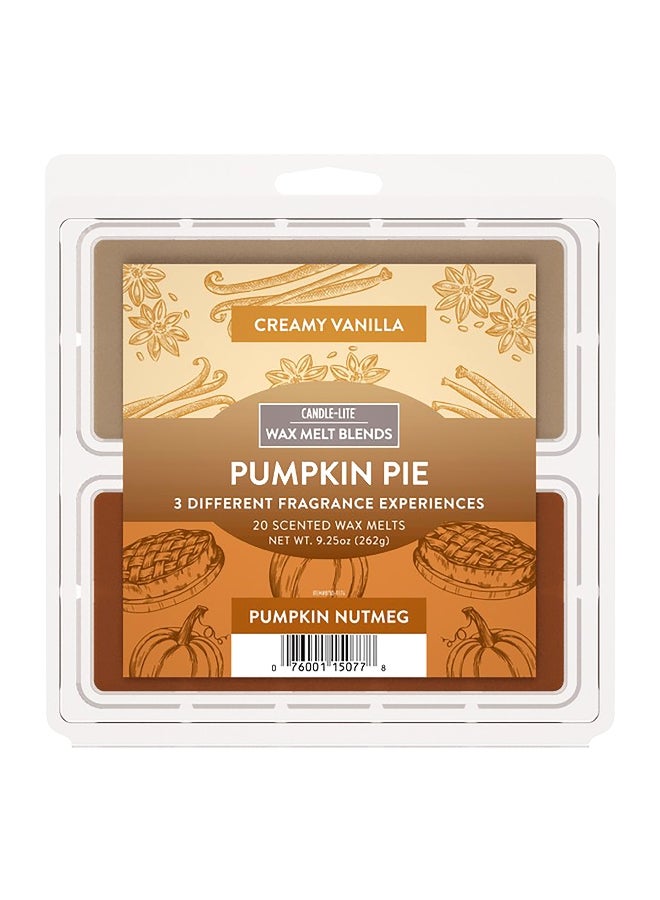 كاندل-لايت 87831174  بامكين باي 3 في 1 مكعبات شمع عطري للتذويب كريمي و بني 100 قطعة 262 غرام - Image 1