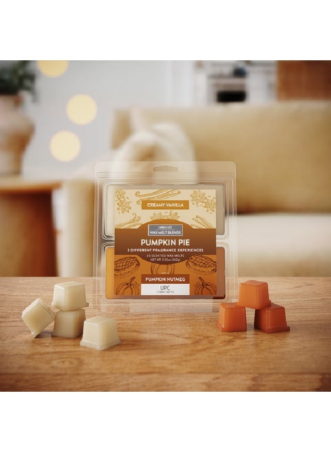 كاندل-لايت 87831174  بامكين باي 3 في 1 مكعبات شمع عطري للتذويب كريمي و بني 100 قطعة 262 غرام - Image 2