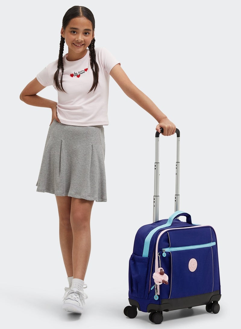 kipling Storia + New Kichirou + 100pens (Buy Trolley + Lunch Bag & Get Free Pencil Case) (Set of 3pcs Bundle) VIP Purple - Solar Navy - Image 3