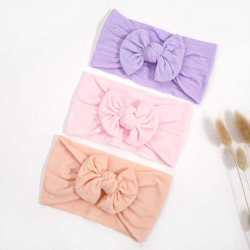 BBgifts 20PCS Baby Girls Headbands Soft Nylon Newborns Headbands 4.5inch Hair Bows Elastic Hairbands Hair Accessories for Newborns Infants Toddlers Girls Kids - Image 5