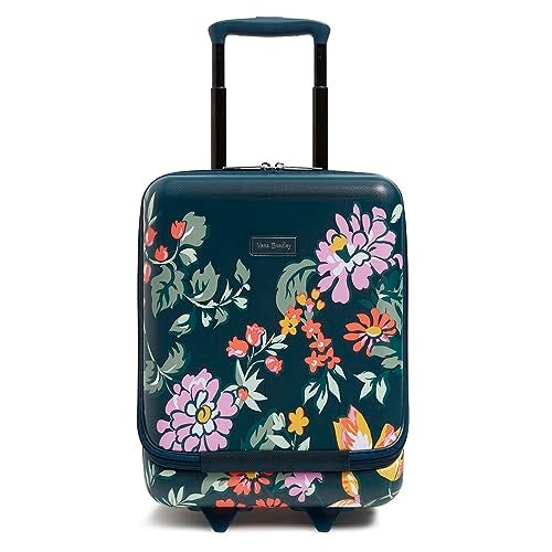 Vera Bradley حقيبة سفر متدحرجة تحت المقعد للنساء من فيرا برادلي، تصميم زهور طازجة باللون الأخضر، مقاس واحد - Image 1