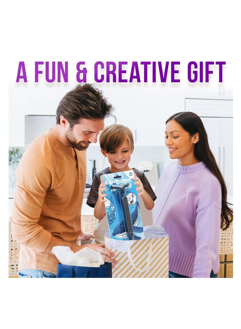 Y&D Electronic Musical Instrument,Portable Music Synthesizer,Creative Magic Sound,Electric Guitar Erhu Children's Instrument,Educational Fun Gift for Children,Blue Whale  - Image 4