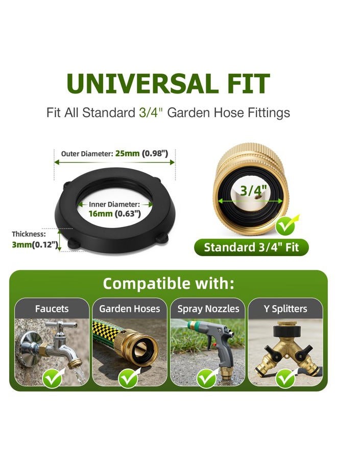 SmoTecQ 30 Pack Garden Hose Washers Rubber Washers Seals for Garden Shower Hose and Water Faucet - Image 3