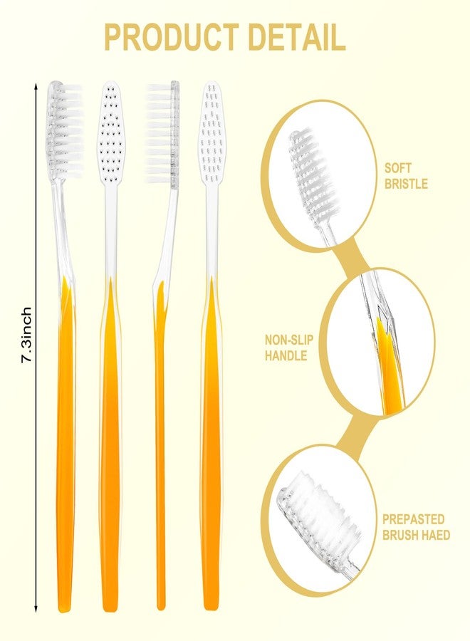 اتش كيو اس ال سوند مجموعة فرش أسنان HQSLsund، 100 قطعة، معبأة مسبقًا، ذات شعيرات ناعمة، مغلفة بشكل فردي، مثالية للسفر، هدية رائعة للمشردين، مناسبة للفنادق والتخييم والسفر. - Image 2