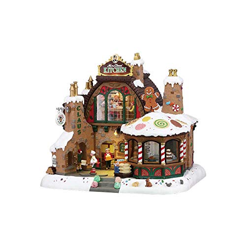 LEMAX 85314-UK Santa's Wonderland Sights & Sounds: Mrs. Claus Kitchen, Multi-Colour - Image 1