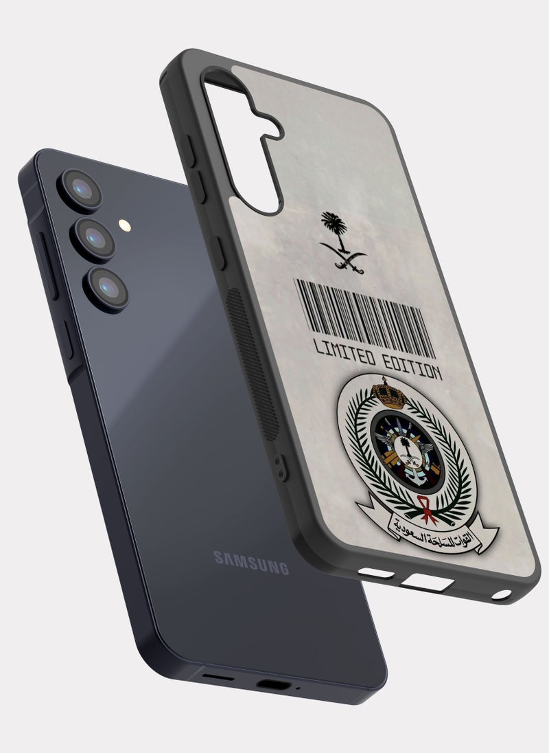 بكسلات كفر سامسونج جالكسي ايه 35 القوات المسلحة السعودية رمادي - Image 2