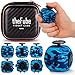 PILPOC theFube Fidget Cube 6Sided Stress Relief Infinity Cube for Adults Kids Boosts Concentration Mindfulness Aid Silent Audible Modes Includes Carry Case for Portability Navy Shadow - Image 3