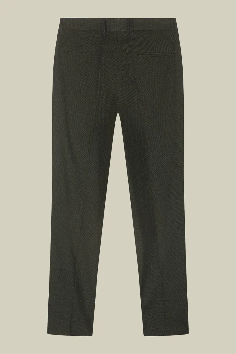 Doppelganger Green Men's micro pied de poule trousers - Green for Men | Best Price UAE