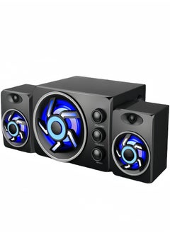 3-Piece Set Stereo Bass Subwoofer , D-208 Desktop Computer Audio Subwoofer Mobile Phone, Home, Game, Speaker 2.1 Wooden Audio - Black Colorful Lights - pzsku/Z288ABA0F908B762FA466Z/45/_/1725245538/dbf25038-2e44-4b4b-8fcc-ce2cbd67f13a