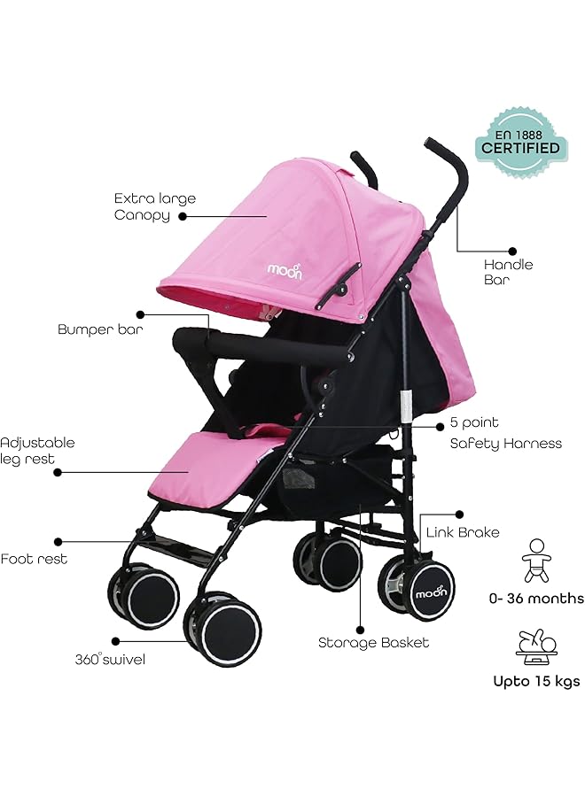 إيروريكس عربة أطفال خفيفة الوزن للسفر من نيو بلس للأطفال الصغار من عمر 0 شهر فما فوق وحتى وزن 18 كجم - Image 2