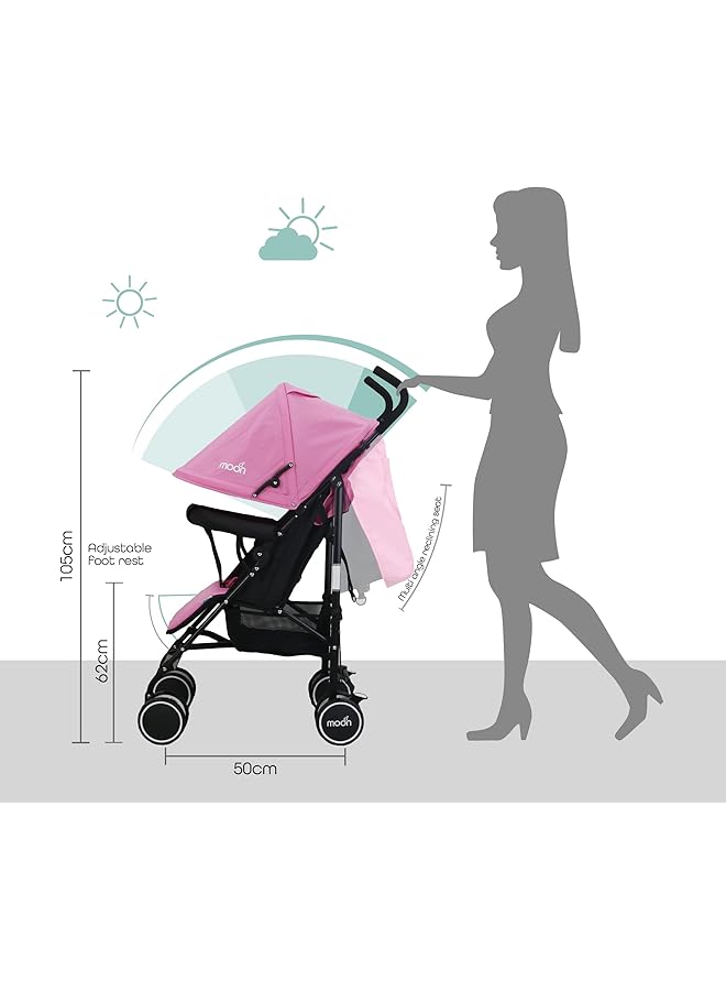 إيروريكس عربة أطفال خفيفة الوزن للسفر من نيو بلس للأطفال الصغار من عمر 0 شهر فما فوق وحتى وزن 18 كجم - Image 4