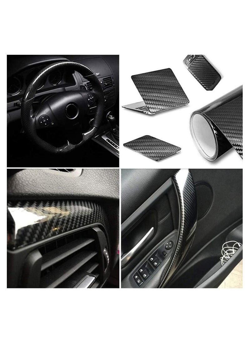 RATSAW 6D Carbon Fiber Sticker Self adhesive Waterproof Wrapping Protective Film for Car Vehicle and Laptop 30 x 150CM  - Image 4