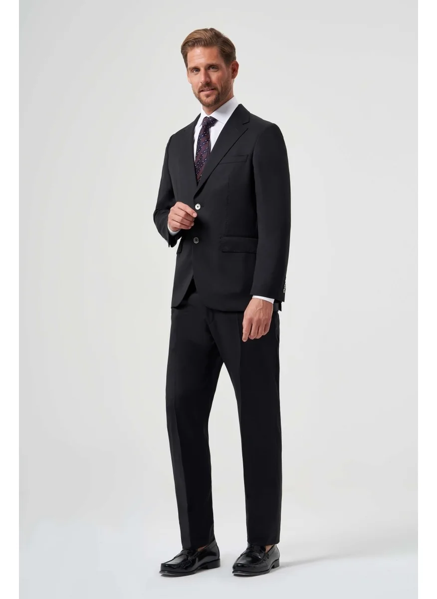 Bisse Men's Mono Collar 4 Drop Suit Black PTK23YNOS002_D99