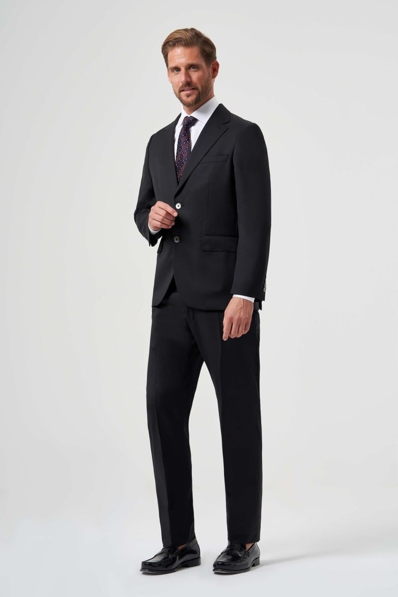 Bisse Men's Mono Collar 4 Drop Suit Black PTK23YNOS002_D99  - Image 1