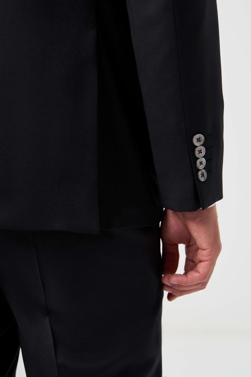 Bisse Men's Mono Collar 4 Drop Suit Black PTK23YNOS002_D99  - Image 2