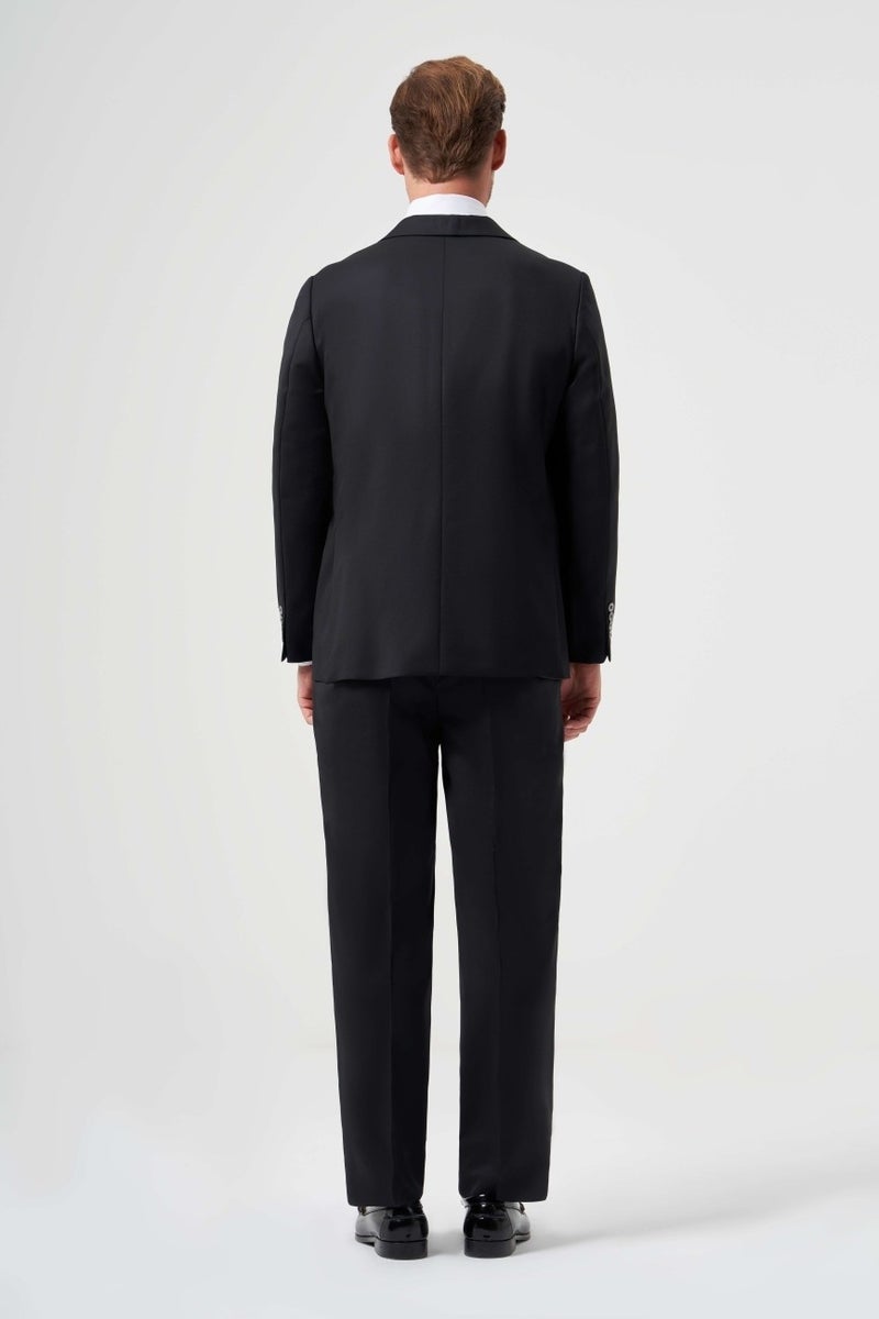 Bisse Men's Mono Collar 4 Drop Suit Black PTK23YNOS002_D99  - Image 4