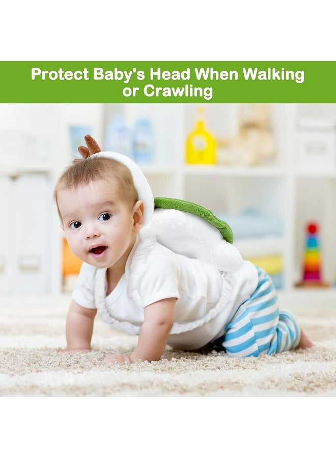 Mounting UP Toddler Head Protector Adjustable Backpack Safety Pad for Infants & Crawling, Includes Knee Pads & Socks - Tortoise HX WZ S7 - Image 4