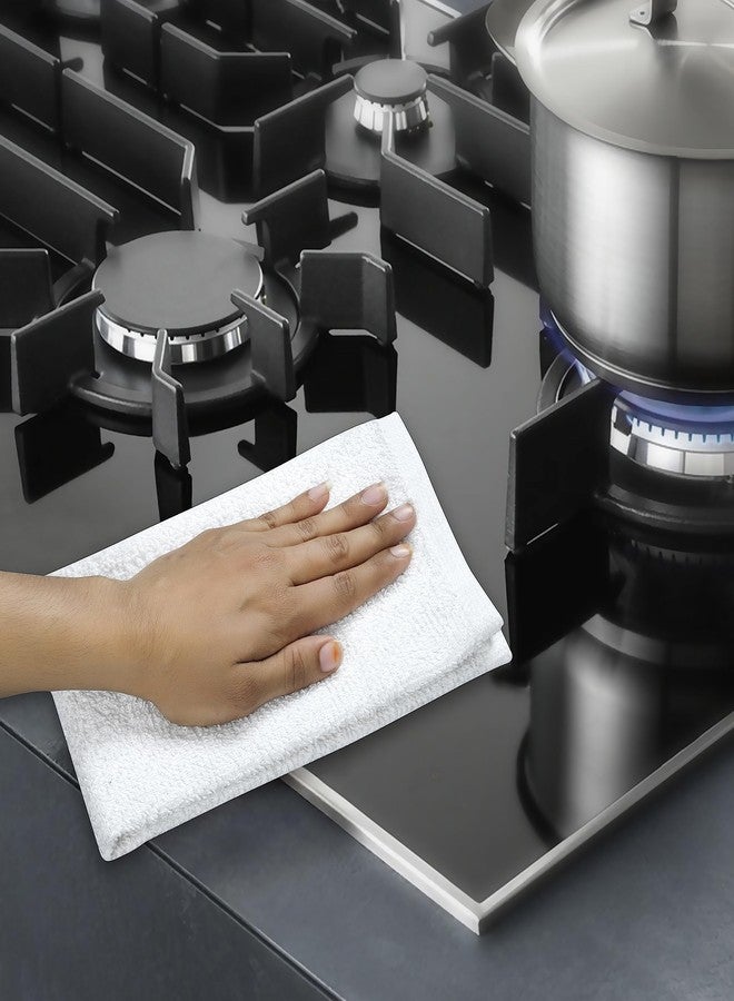 TEXCRAFT Bar Mop Towels Pack of 24 – Bulk Terry Cleaning Rags 16"x19" – Absorbent, Durable Cotton Towels for Kitchen, Restaurant, Bar, Home – Multipurpose Commercial Terry Cloth Shop Rags (White) - Image 5