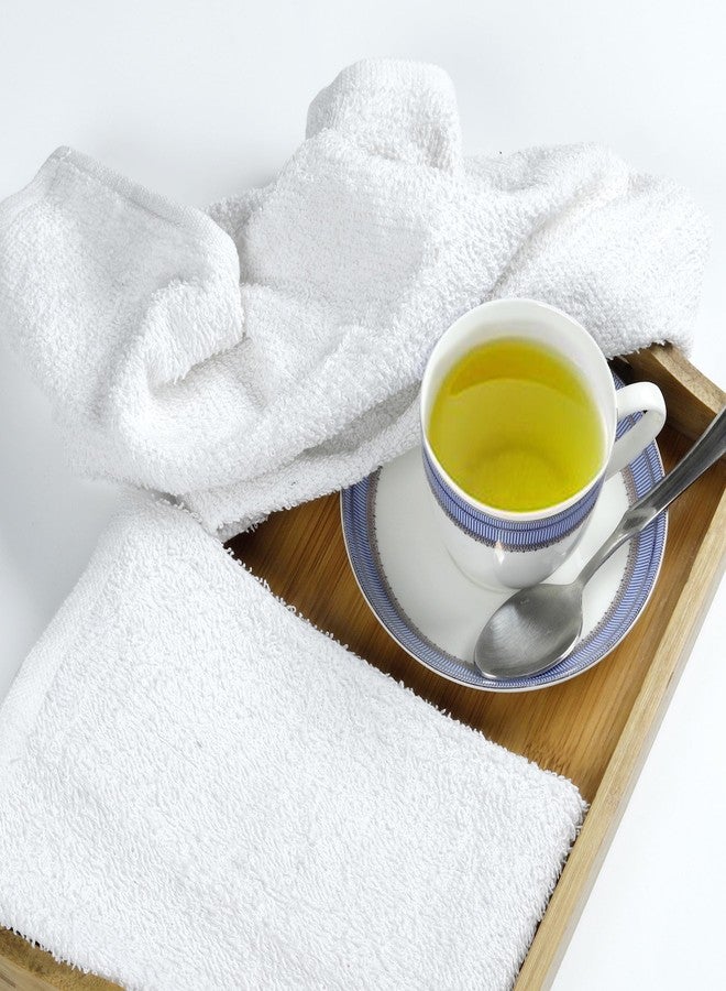 TEXCRAFT Bar Mop Towels Pack of 24 – Bulk Terry Cleaning Rags 16"x19" – Absorbent, Durable Cotton Towels for Kitchen, Restaurant, Bar, Home – Multipurpose Commercial Terry Cloth Shop Rags (White) - Image 3