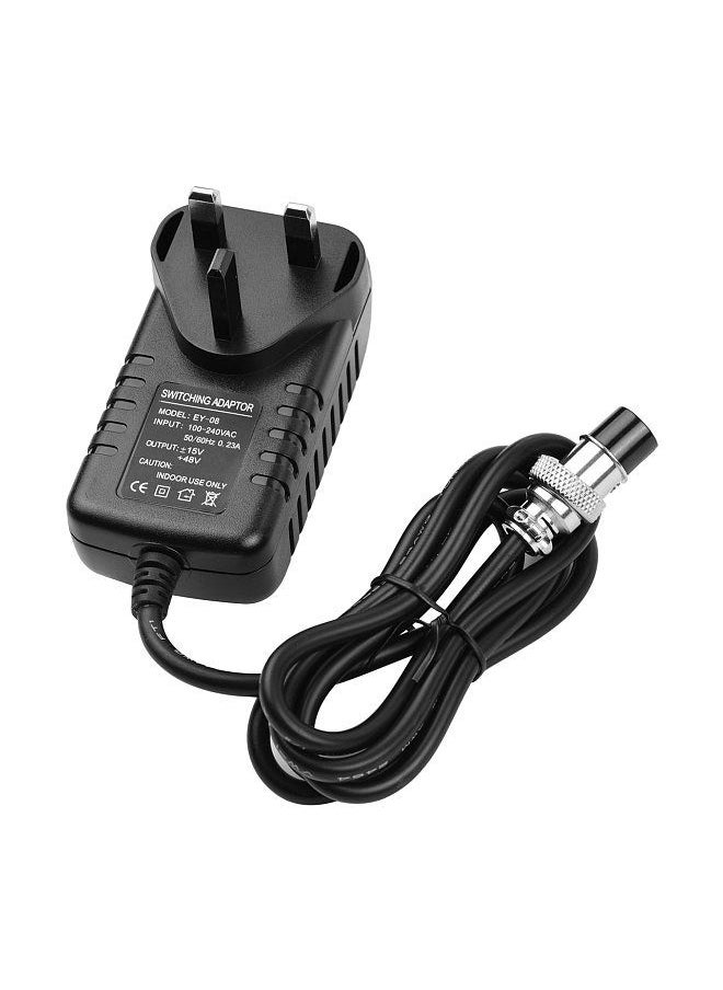 Generic - Mixing Console Mixer Power Supply AC Adapter 15V 230mA Universal 4-Pin Round Connector for 16 Channels or below Mixing Consoles Replacement Accessories 100-240V Input UK Plug - Image 1