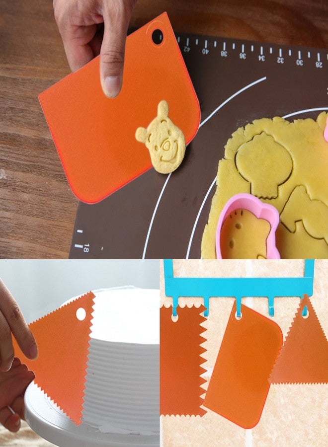 DaKuan Cake Scraper Smoother Tool Set, DaKuan 12 pcs Cake Smoothing Cutter Plate Tool Combo, Cake Icing Scrapper Cake Edge Decorating Tool - Image 5