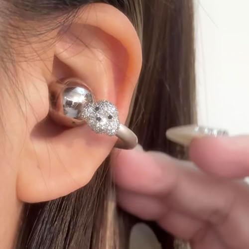 Chooseyo Rhinestone for Clip on Earbuds Open Ear Accessories, Elegant Zirconia Decorative Earphone Accessories, Removable Exquisite DIY Decoration - Image 2