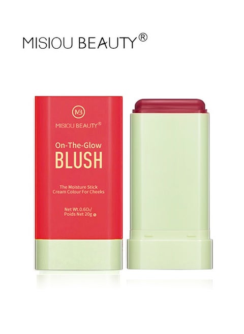 Blush The Moiseture Stick,Waterproof Makeup, Multi-effect 3-in-1 Eyeshadow Lipstick Blush, Must-have To Enhance Your Temperament(#03)