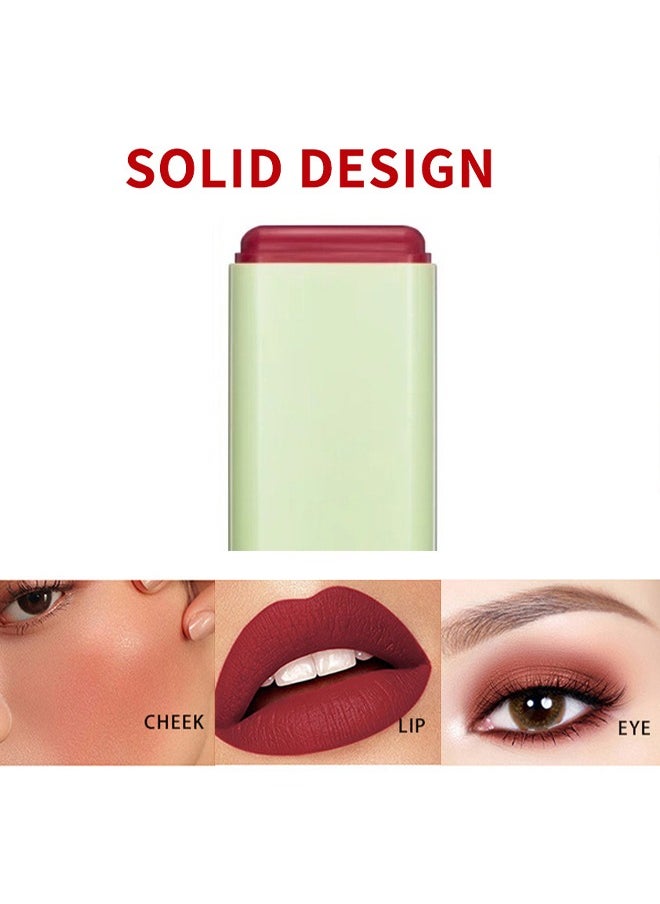 Misiou Beauty Blush The Moiseture Stick,Waterproof Makeup, Multi-effect 3-in-1 Eyeshadow Lipstick Blush, Must-have To Enhance Your Temperament(#03)  - Image 3