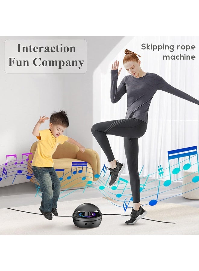 WMM Electronic Fitness Jump Rope Portable Motorized Rope Skipping Hopper Game No-Rope Design - Image 4