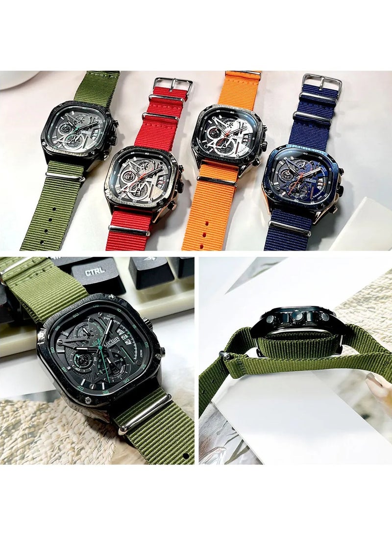 ميجر ساعة رياضية رجالية مقاومة للماء ساعة يد إلكترونية يابانية منبه للحركة - Image 2