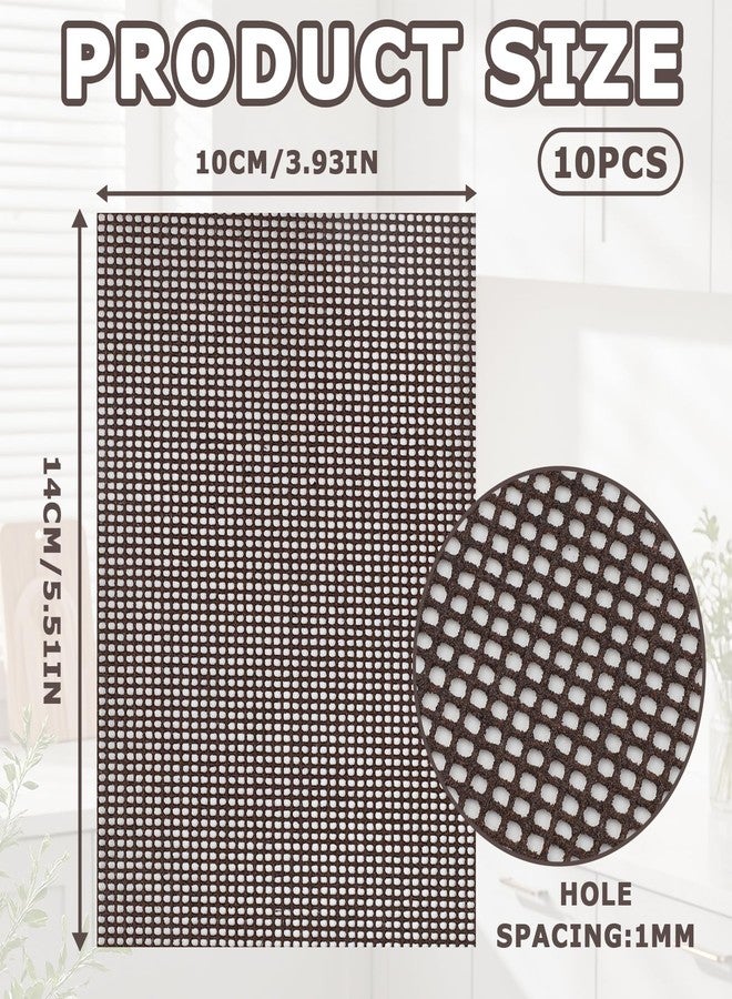 Pretwad Toilet Cleaning Screens - 10 Pcs Flexible Scrubbing Screen Cleaning Mesh for Household, 5.5 x 4 Inch Hard Water Stain Remover Pads, Scrubbing Screens Scouring Pads for Carbon, Rust & Scale - Image 2