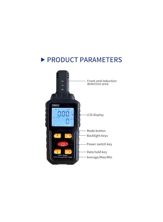 PROMASS Detector Tester,Electromagnetic Field Radiation Detector, Handheld Digital LCD  Reader Measure with Sound Light Alarm, Ghost Hunting Equipmetent  - Image 3