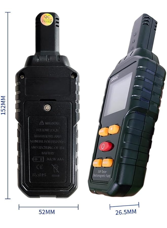 PROMASS Detector Tester,Electromagnetic Field Radiation Detector, Handheld Digital LCD  Reader Measure with Sound Light Alarm, Ghost Hunting Equipmetent  - Image 5