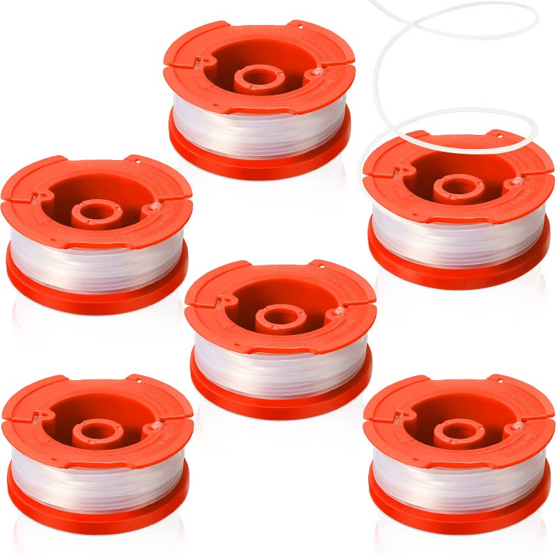 Mudder 6 Pieces CMZST0653 Line String Trimmer Replacement Trimmer Spool Line 30 Feet 0.065 Inch Auto Feed Grass Trimmer Spool Line Compatible with Craftsman - Image 1