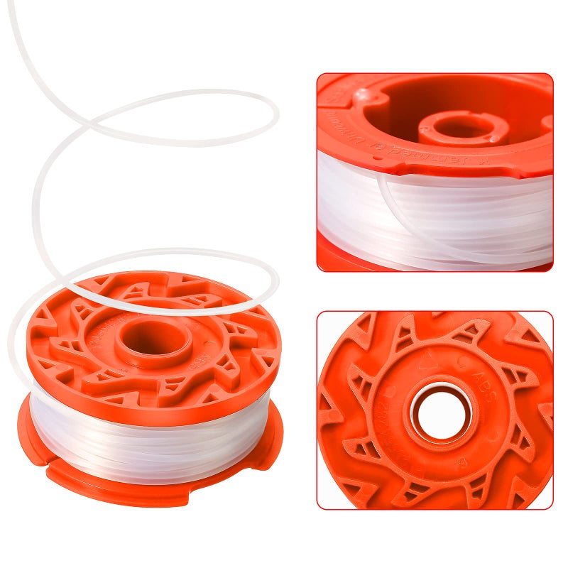 Mudder 6 Pieces CMZST0653 Line String Trimmer Replacement Trimmer Spool Line 30 Feet 0.065 Inch Auto Feed Grass Trimmer Spool Line Compatible with Craftsman - Image 4