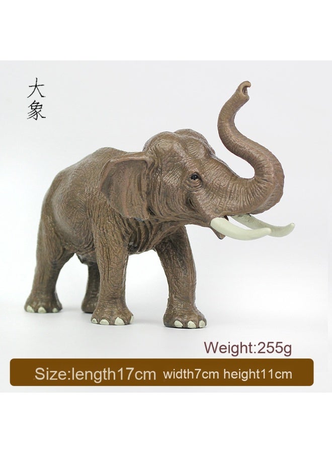 NIBEMINENT Realistic Wildlife Zoo Model - African and Asian Elephant Figurines