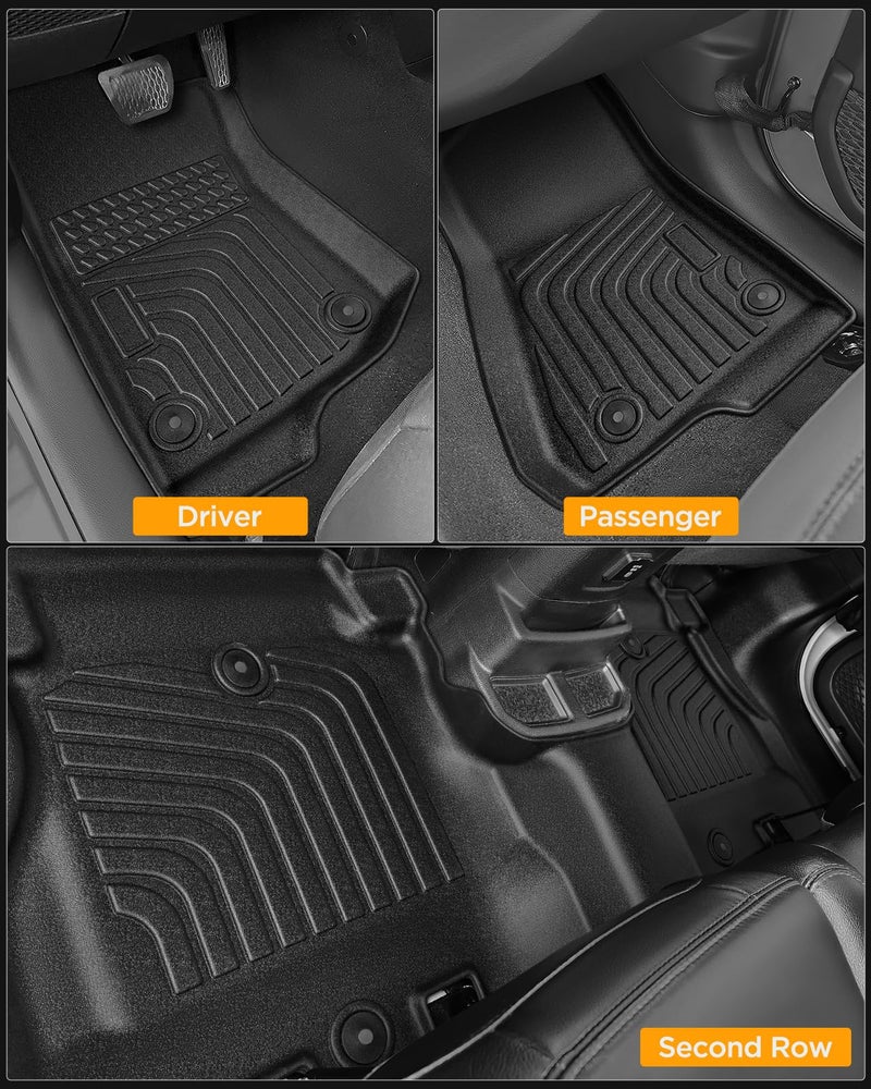 CarQiWireless for Jeep Wrangler JL Unlimited 4-Door 2025-2018 2024 Floor Mats Cargo Liner Unlimited 4-Door with Subwoofer (Not for JK/4XE) Rubber Trunk Carpet All Weather TPE Waterproof Tech,Automotive Accessories - Image 5