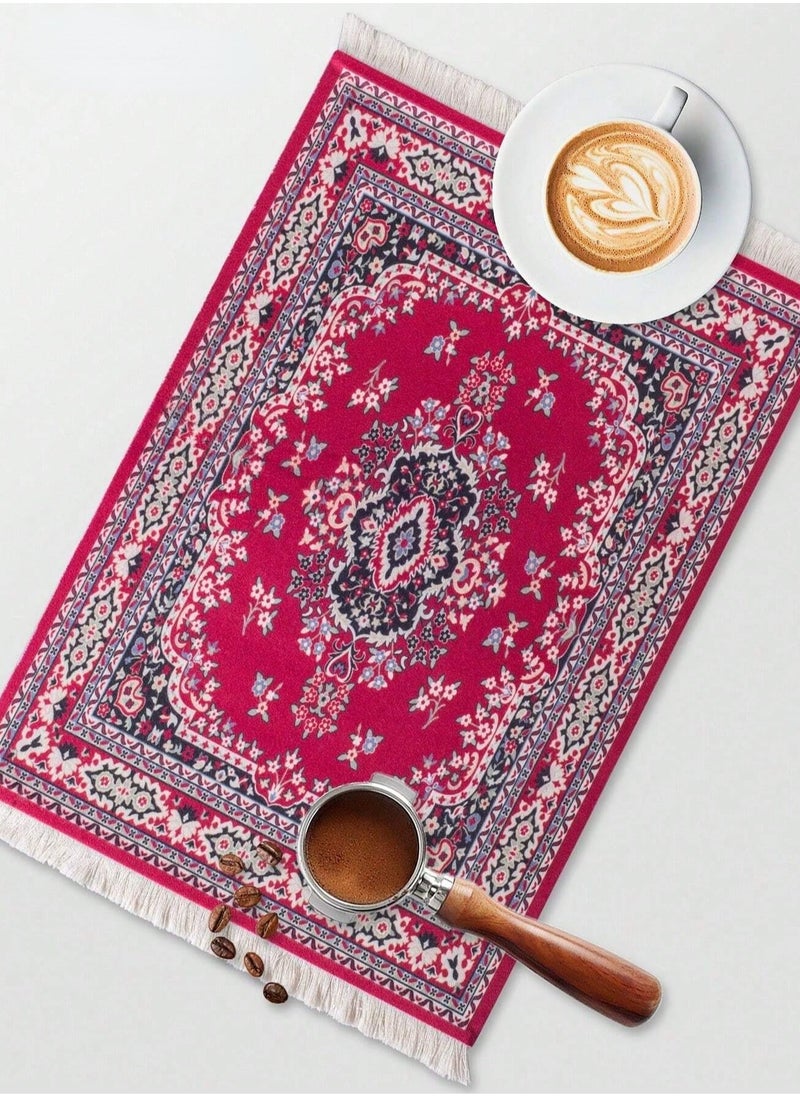 Brutelle Coffee Mat Arabic Style Absorbent Insulated Coaster Coffee or Tea Coaster Table Mat Heat Resistant Drying Non-slip Coffee Coaster Suitable for Coffee Machine, Coffee Pot, Coffee Accessories 1 Piece  - Image 5