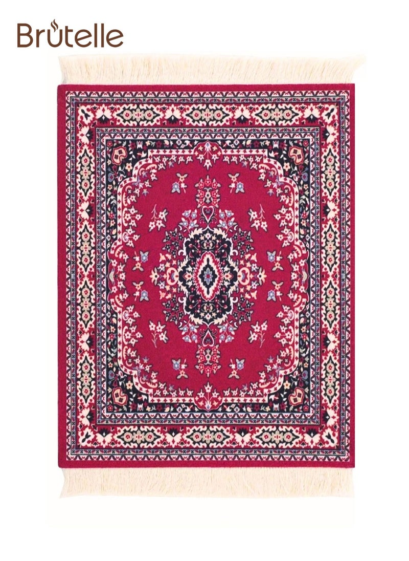 Brutelle Coffee Mat Arabic Style Absorbent Insulated Coaster Coffee or Tea Coaster Table Mat Heat Resistant Drying Non-slip Coffee Coaster Suitable for Coffee Machine, Coffee Pot, Coffee Accessories 1 Piece  - Image 1