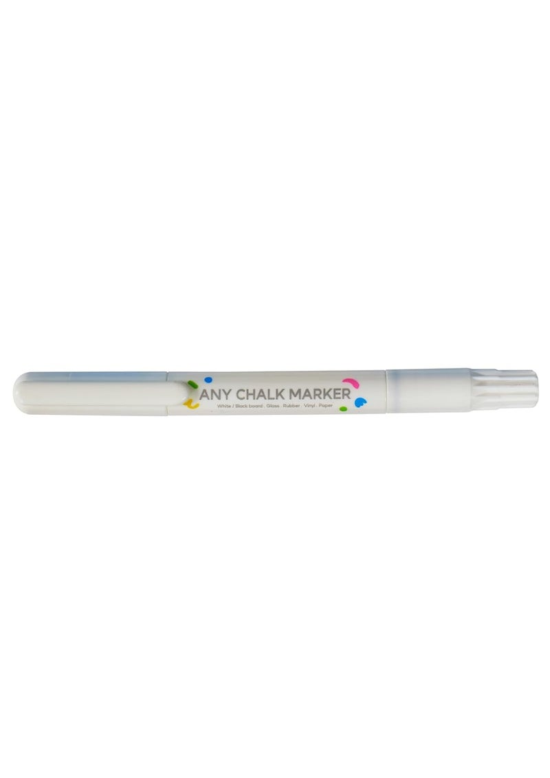Dong-A Board & Glass Chalk Pen Marker (12 Pc White Chalk Marker) - Image 2